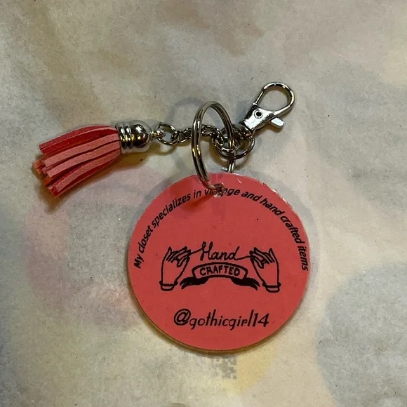 QR Code Keychain with Tassel Pick Your Color - Picture 3 of 17